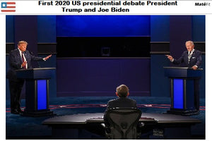 First 2020 US presidential debate President Trump and Joe Biden