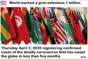The world marked a grim milestone: on Thursday April 2 2020, registering more than 1 million